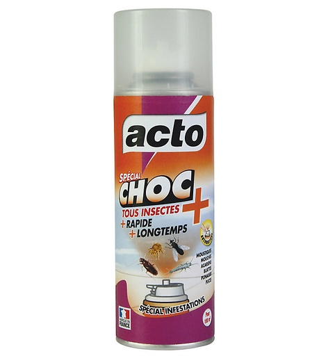 Aérosol insecticide Acto spécial choc 200ml